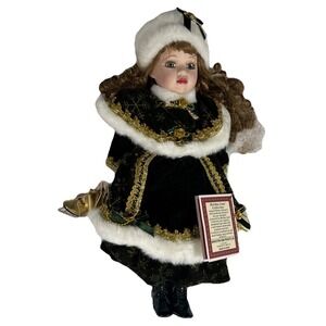 Vtg '03 Dollex Marie Holiday Lane‎ Collection Special Edition Porcelain Doll